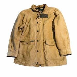 Greenfields Suede Leather Field Jacket Tan